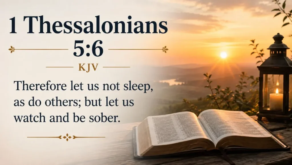 1 Thessalonians 5:6 KJV