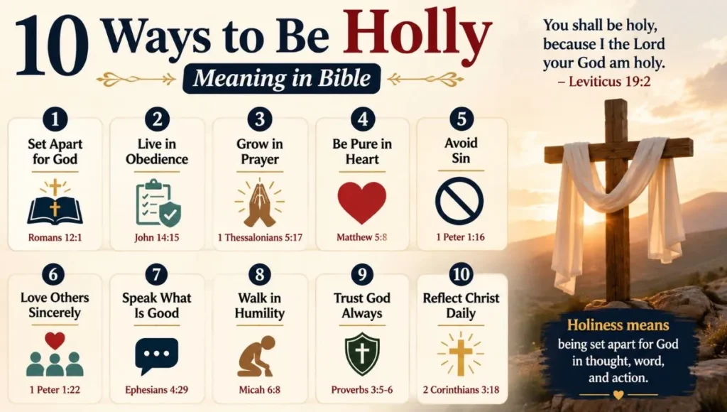 10 Ways to Be Holly Meaning in Bible