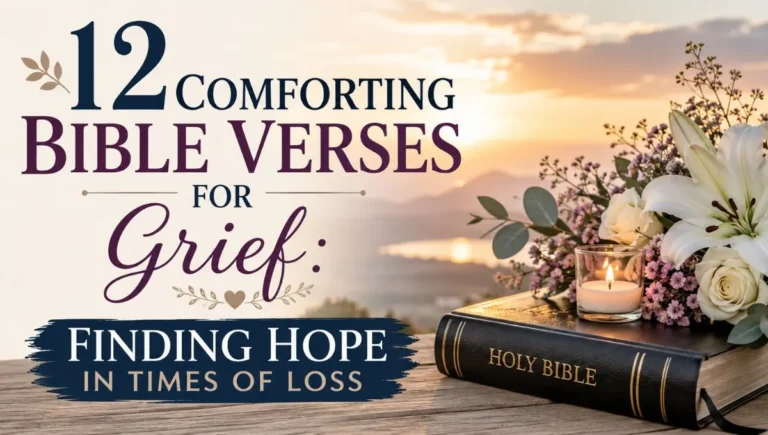12 Comforting Bible Verses for Grief: Finding Hope in Times of Loss