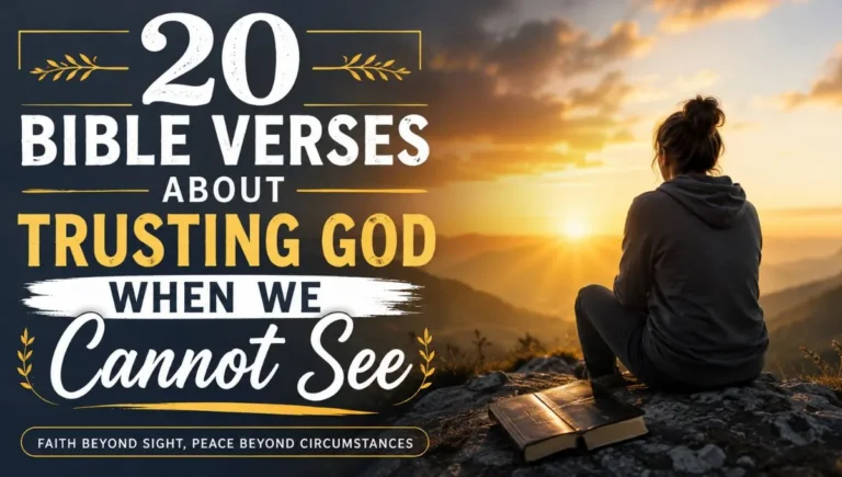 20 Bible Verses About Trusting God When We Cannot See