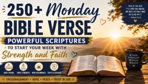 250+ Monday Bible Verse Powerful Scriptures to Start Your Week with Strength and Faith