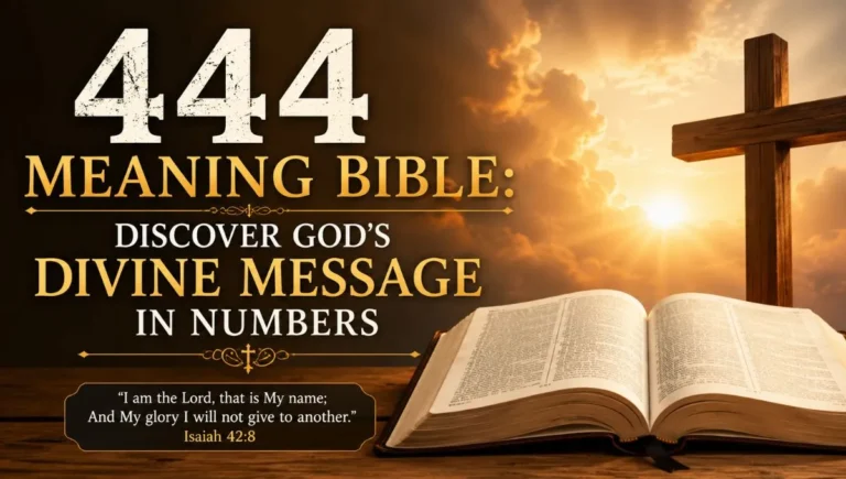 444 Meaning Bible: Discover God's Divine Message in Numbers