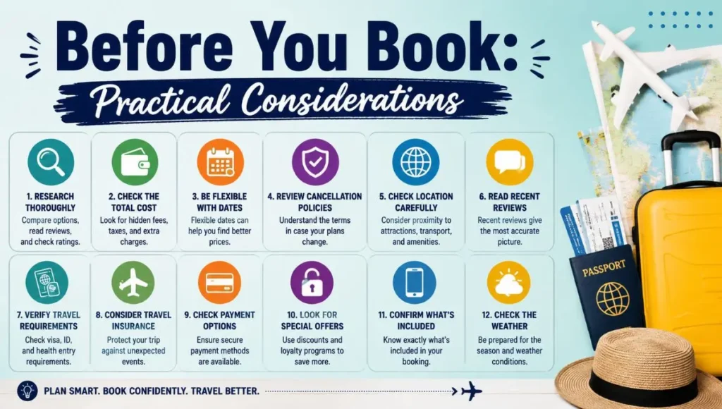 Before You Book: Practical Considerations