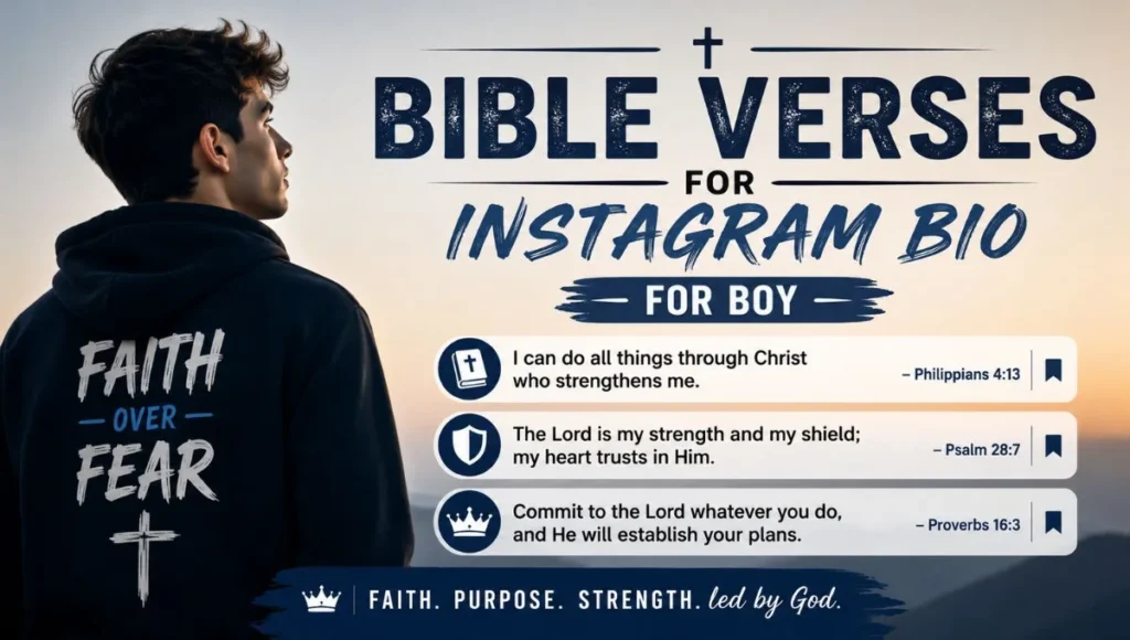 Bible Verses for Instagram Bio for Boy