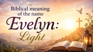 Biblical Meaning of the Name Evelyn: Light