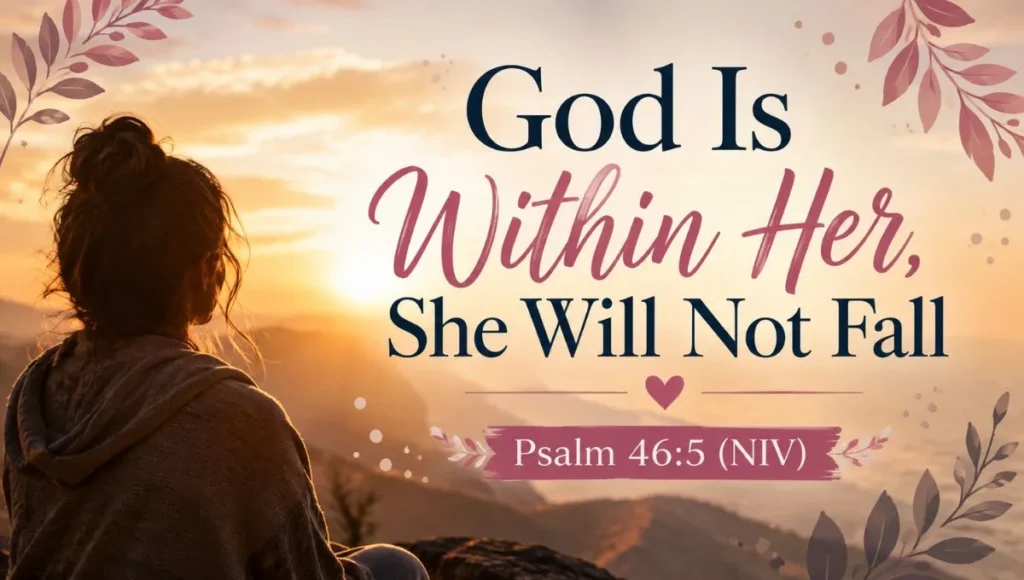 God Is Within Her, She Will Not Fall: Psalm 46:5 (NIV)