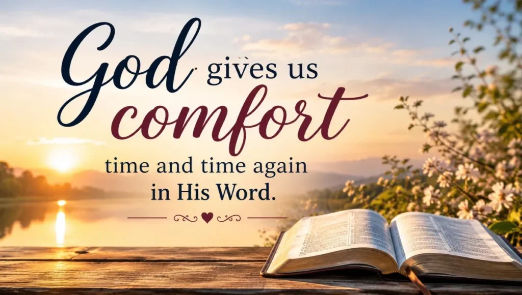 God Gives Us Comfort Time and Time Again in His Word