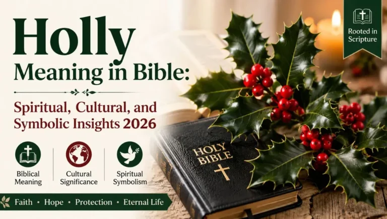 Holly Meaning in Bible: Spiritual, Cultural, and Symbolic Insights 2026
