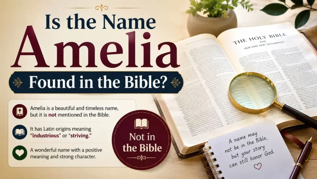 Is the Name Amelia Found in the Bible?