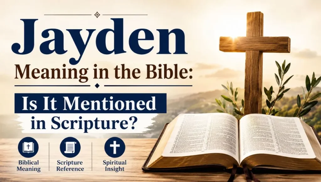 Jayden Meaning in the Bible: Is It Mentioned in Scripture?