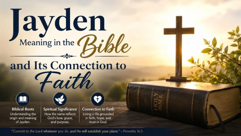 Jayden Meaning in the Bible and Its Connection to Faith