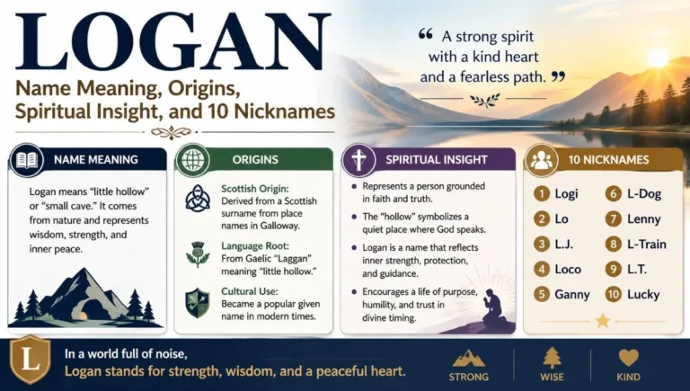 Logan Name Meaning, Origins, Spiritual Insight, and 10 Nicknames