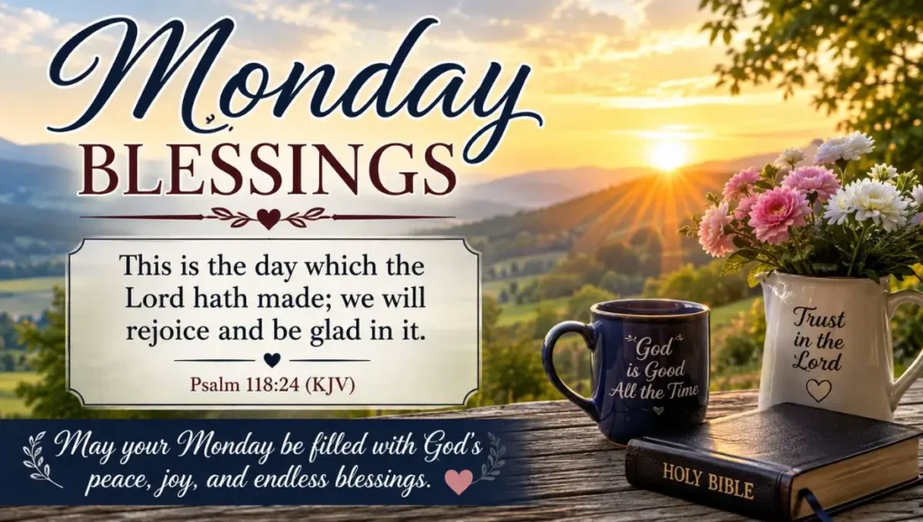 Monday Blessings With Bible Verse Images