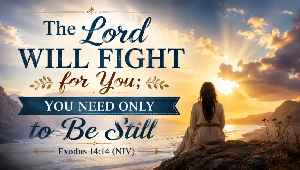 The Lord Will Fight for You; You Need Only to Be Still: Exodus 14:14 (NIV)