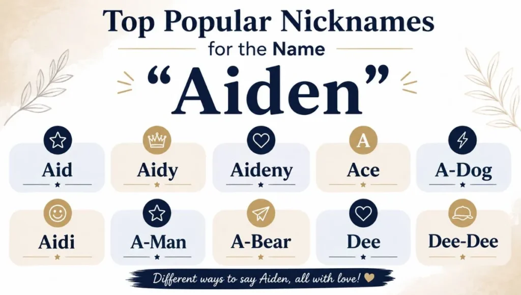 28 Top Popular Nicknames for the Name "Aiden"