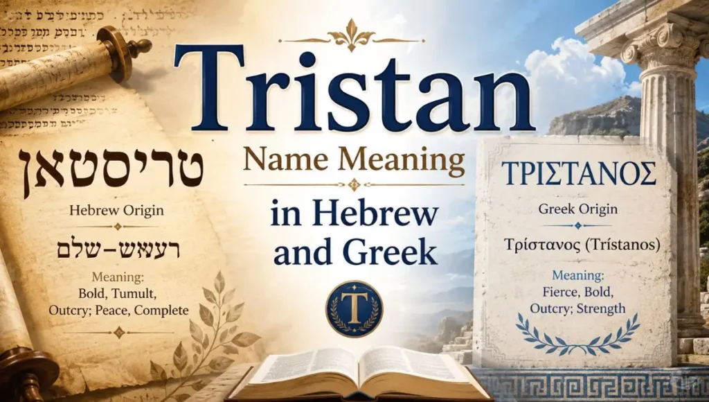 Tristan Name Meaning in Hebrew and Greek