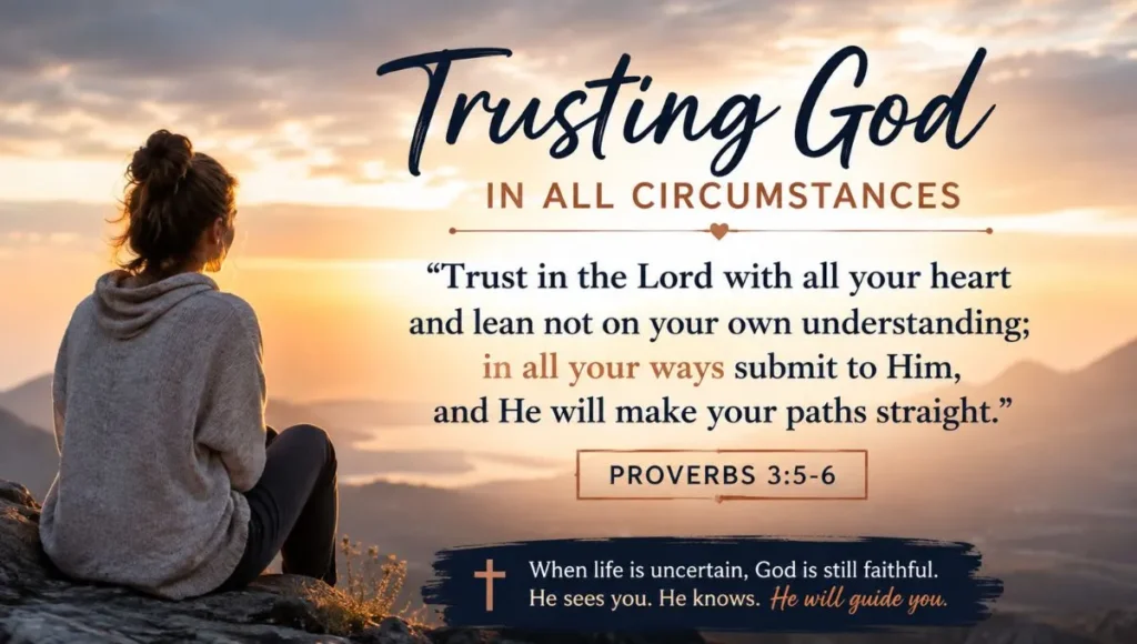 Trusting God in All Circumstances Bible Verse