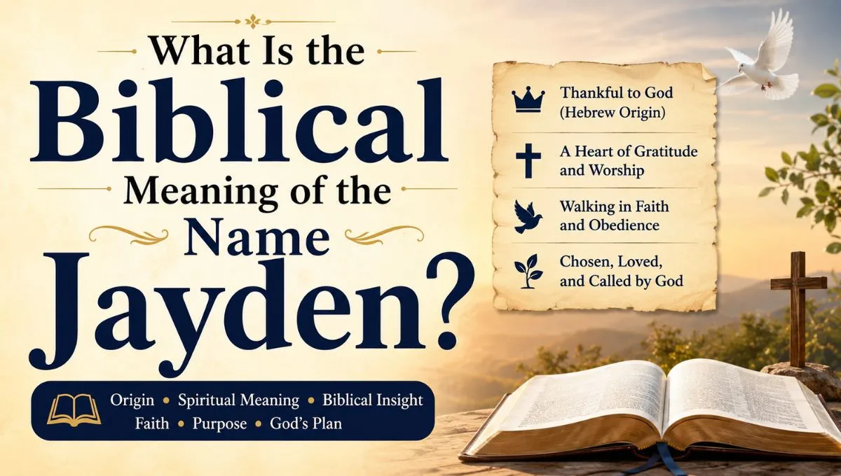 What Is the Biblical Meaning of the Name Jayden?