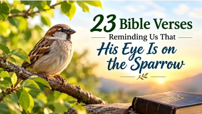 23 Bible verses that his eye is on the sparrow