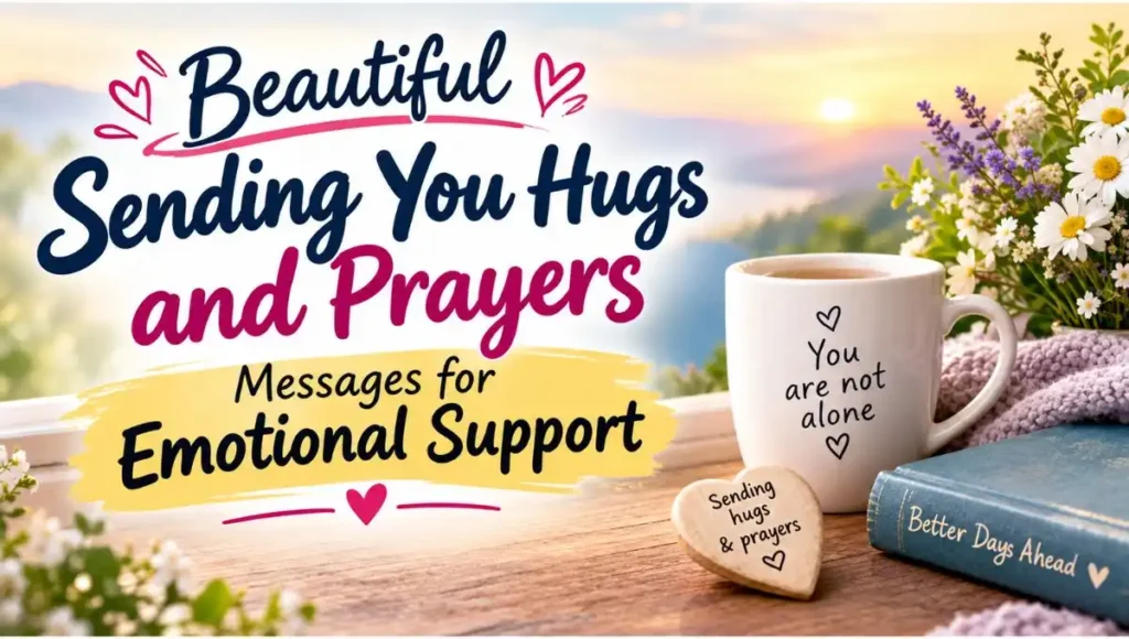 Beautiful Sending You Hugs and Prayers Messages for Emotional Support