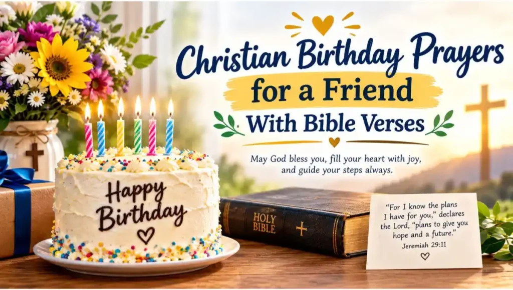 Christian Birthday Prayers for a Friend With Bible Verses