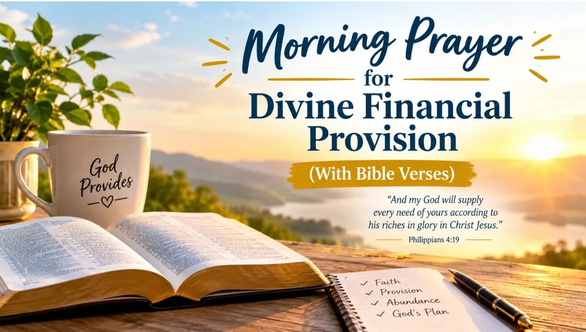 Morning Prayer for Divine Financial Provision (With Bible Verses)
