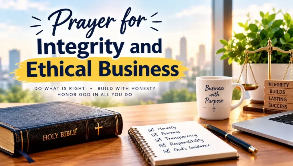 Prayer for Integrity and Ethical Business