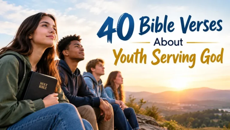 40 Bible Verses About Youth Serving God
