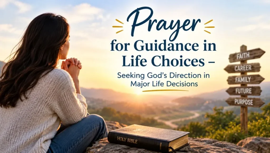 Prayer for Guidance in Life Choices – Seeking God's Direction in Major Life Decisions