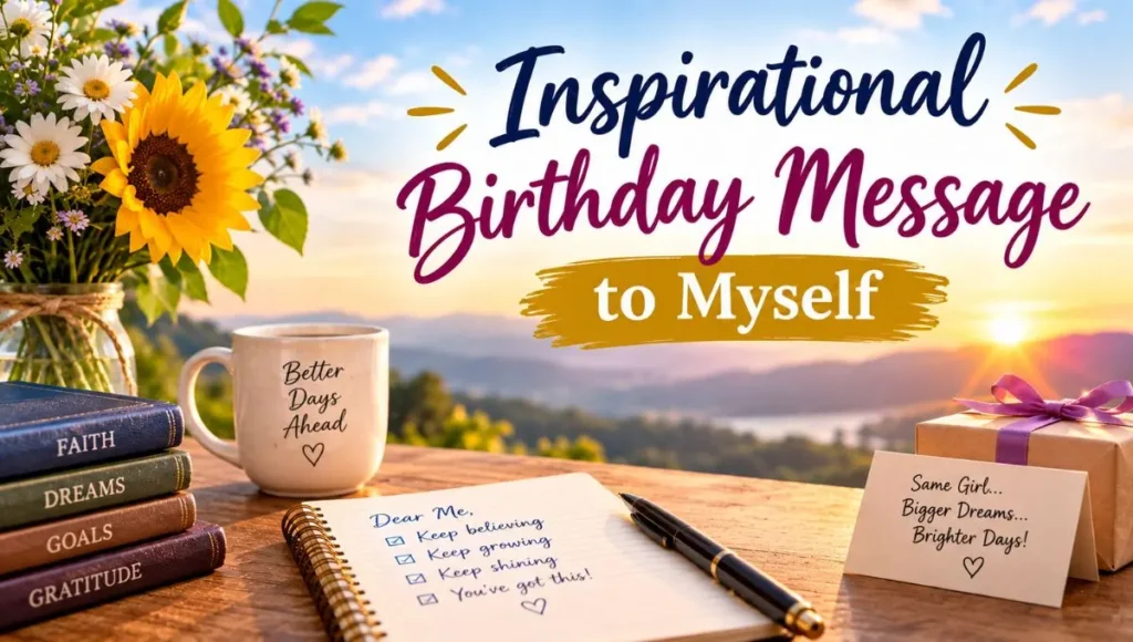 Inspirational Birthday Message to Myself