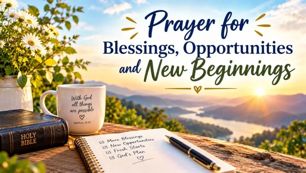 Prayer for Blessings, Opportunities and New Beginnings
