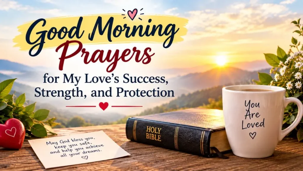 Good Morning Prayers for My Love's Success, Strength, and Protection