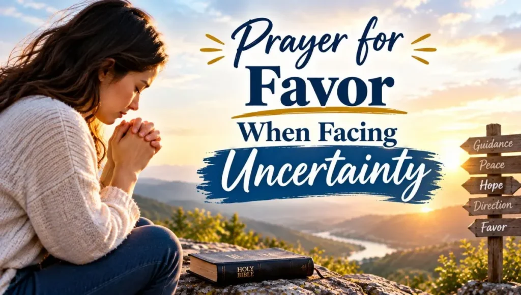 Prayer for Favor When Facing Uncertainty