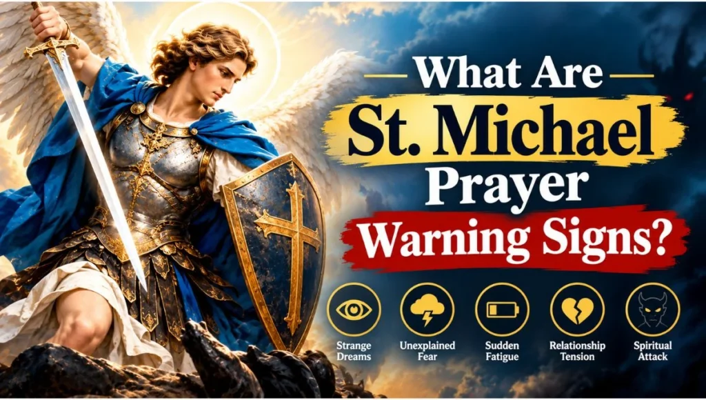 What Are St. Michael Prayer Warning Signs?