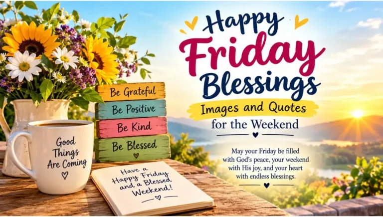 130 Happy Friday Blessings, Images and Quotes for the Weekend