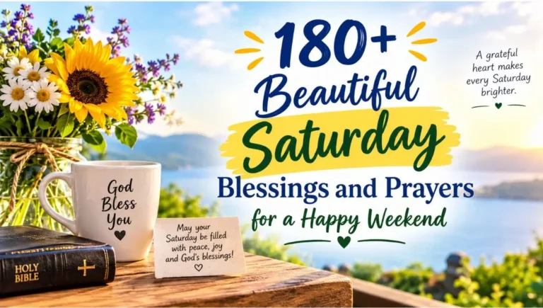 180+ Beautiful Saturday Blessings and Prayers for a Happy Weekend