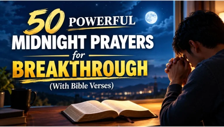 50 Powerful Midnight Prayers for Breakthrough (With Bible Verses)
