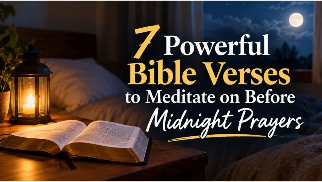 7 Powerful Bible Verses to Meditate on Before Midnight Prayers