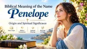 Biblical Meaning of the Name Penelope: Origin and Spiritual Significance