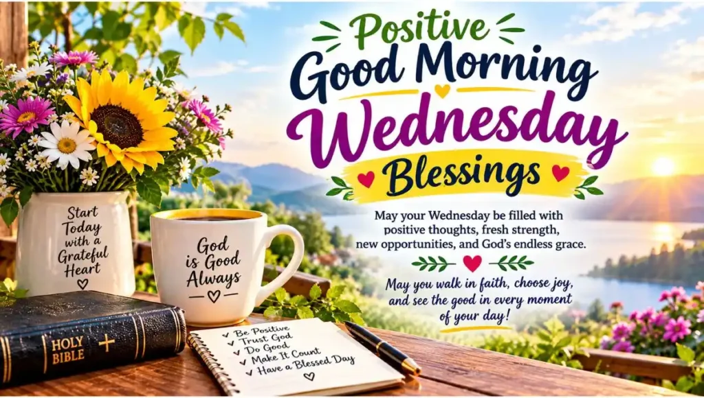 Positive Good Morning Wednesday Blessings