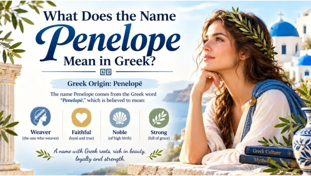 What Does the Name Penelope Mean in Greek